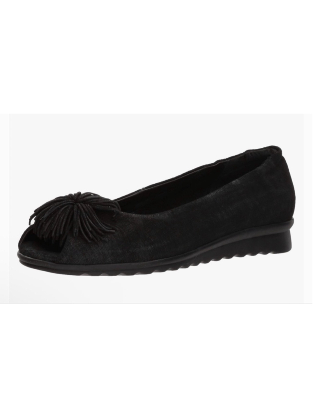 New The FLEXX Boco Loco Black Lino Ballet Flats 8/39